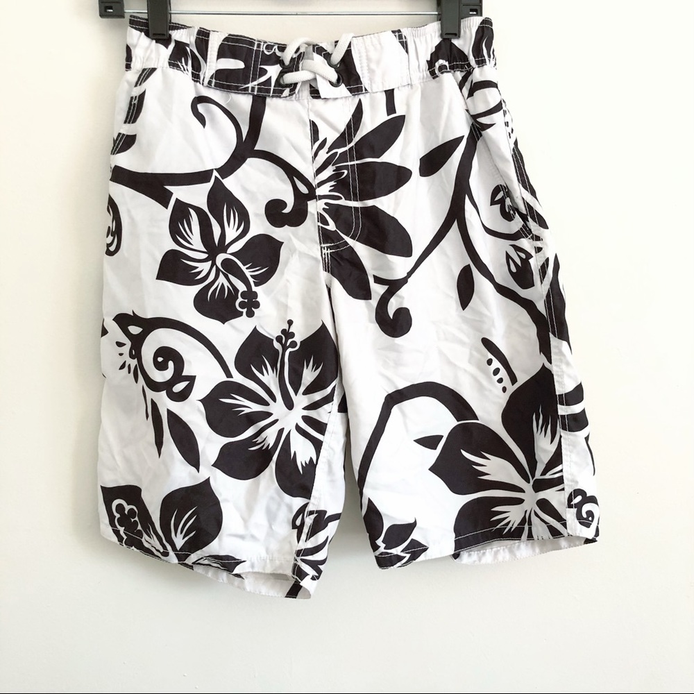 Old Navy Floral Swim Trunks Shorts